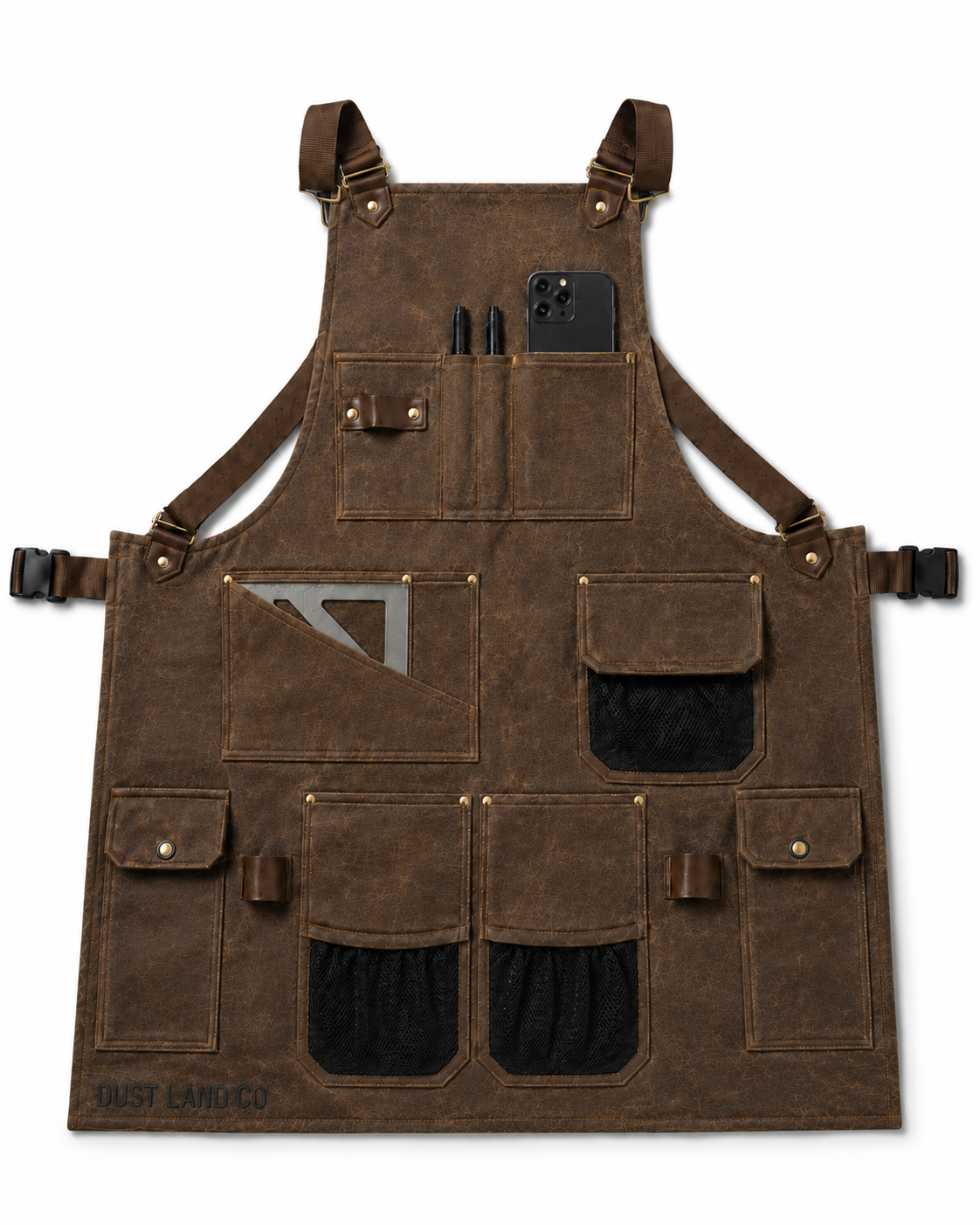 Dust Land Co. Waxed Canvas Workshop Apron — Preorder